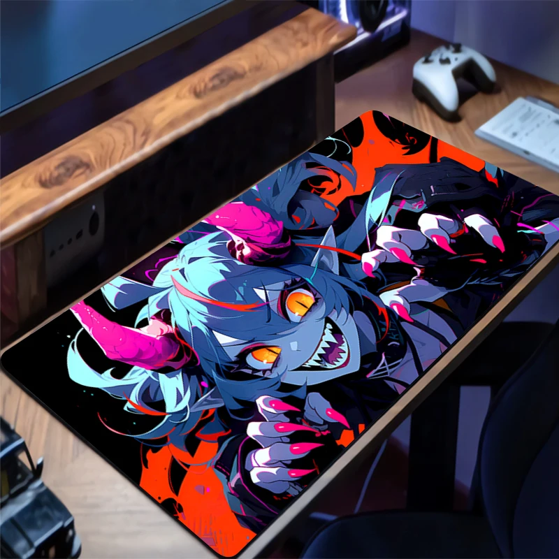 

Ghost face anime girl Gaming Mouse Pad Accessories Office Gamer Keyboard Desk Mat anti-Slip Laptop ground mat PC Large Mousepad