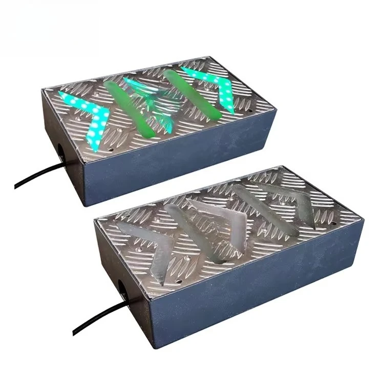 Smart zebra crossing and crosswalk floor tile lights