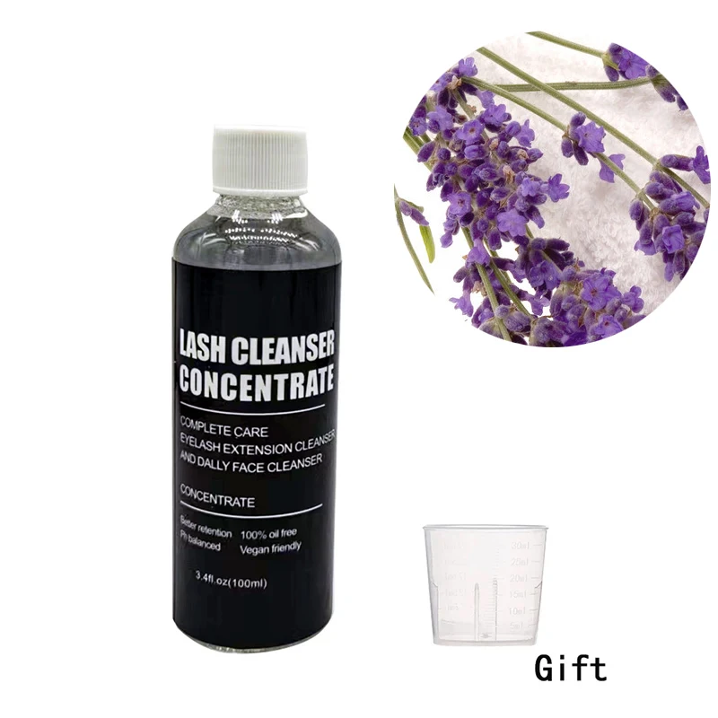Wimperverlenging Shampoo Concentraat Kit 100ml Wimperbad Schuimreiniger Mousse Geschikt voor dagelijks gebruik gezichtsreiniger concentraten