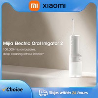 XIAOMI MIJIA Portable Oral Irrigator 2  Flossers Pick 200ml Water Tank, Four-speed mode Dental Water Flossers 140ps Clean teeth