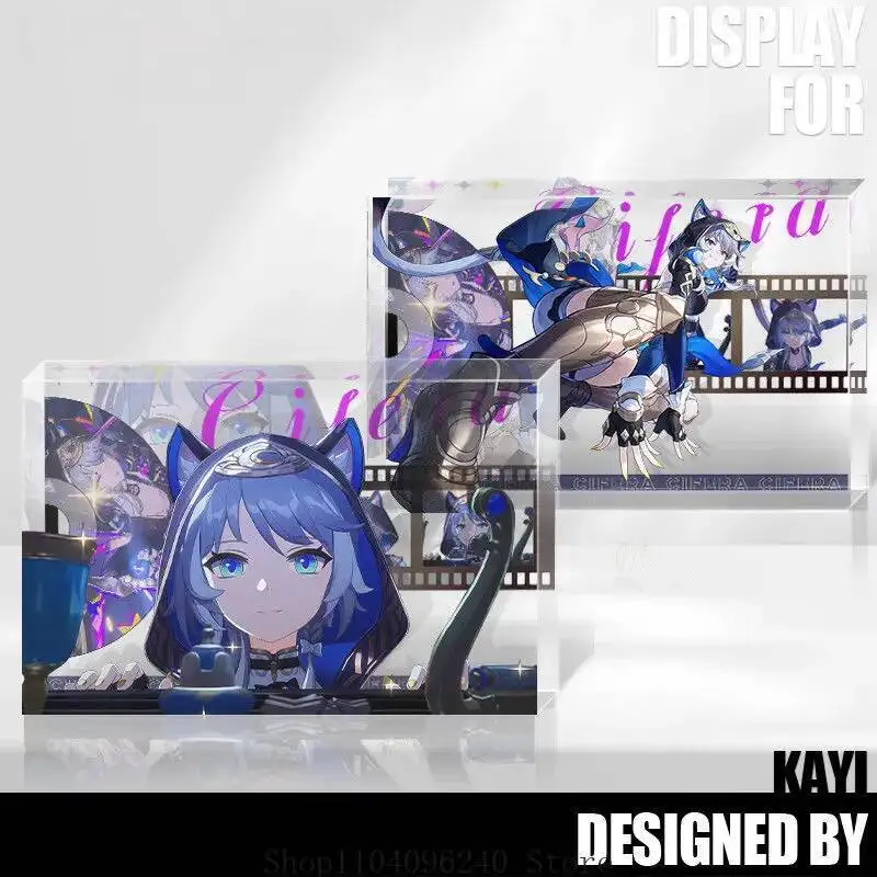 

Anime GAME Game Honkai:Star Rail Cipher Cosplay Anime Stand Brick Cartoon Transparency Acrylic Bricks