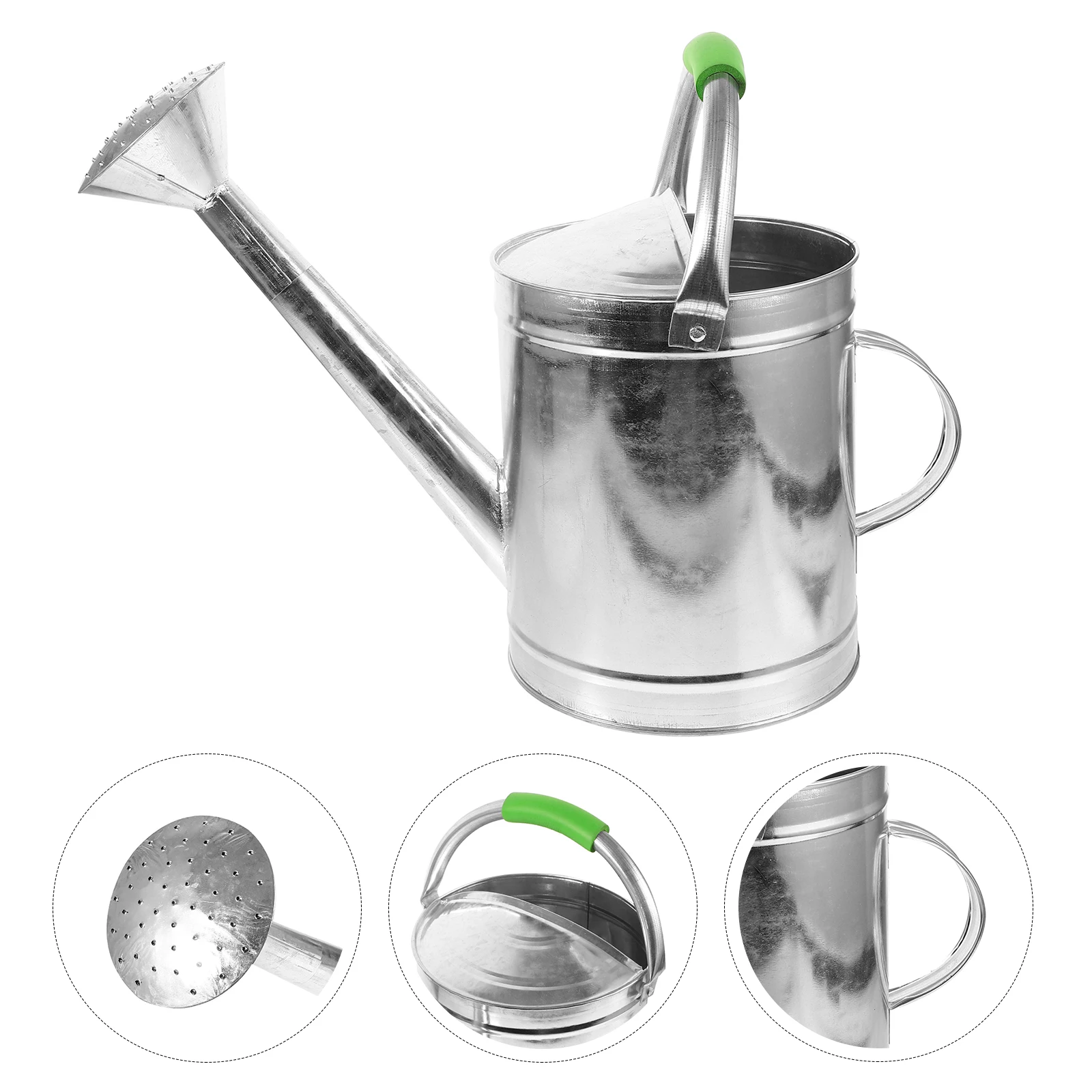 

Stainless Steel Watering Can Handheld Garden Supplies Outdoor Indoor Plant Sprinkler Large Capacity Long Spout For Bonsai