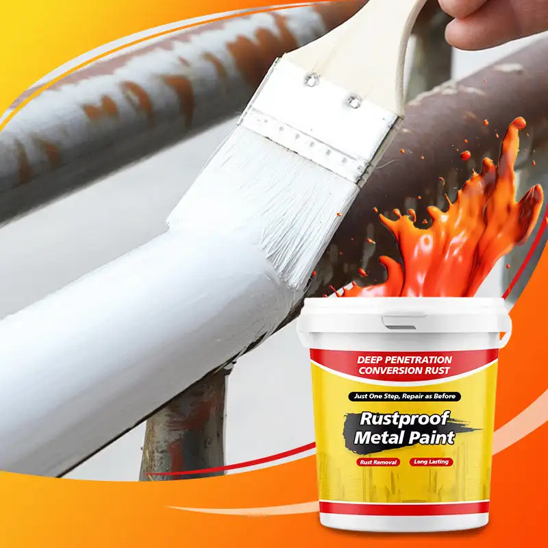 Rustproof Metal Paint 260g Waterproof Water-based Steel Renovation Paint Anti-corrosion For Iron Door Railing Car Refurbishment