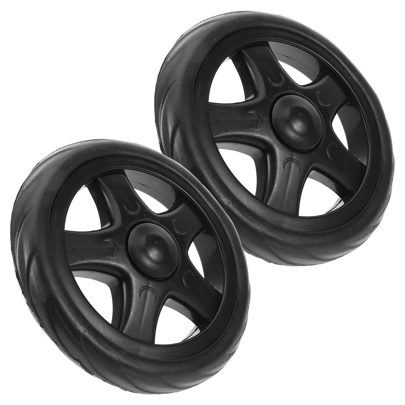 

2pcs Wheels for Shopping Cart Foldable Trolley Climbing Stairs Lightweight Portable Replacement Casters
