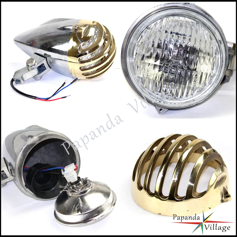 Motorcycle 12V Vintage Headlight 4.75