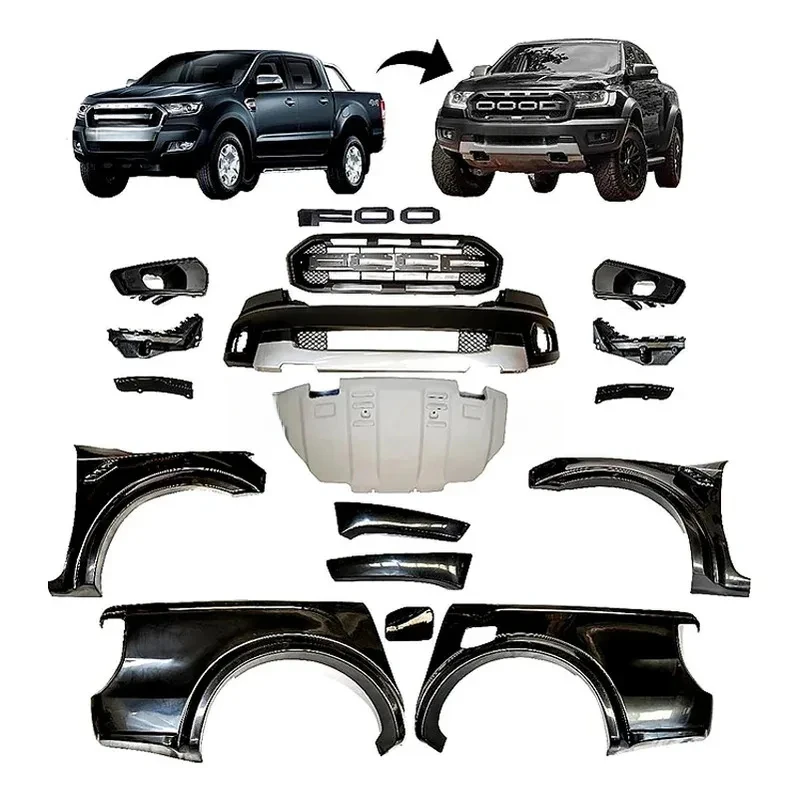 Door Handle Cover 4X4 Auto Parts Other Exterior Accsori Set Full Ranger T T Update Raptor Body Kit