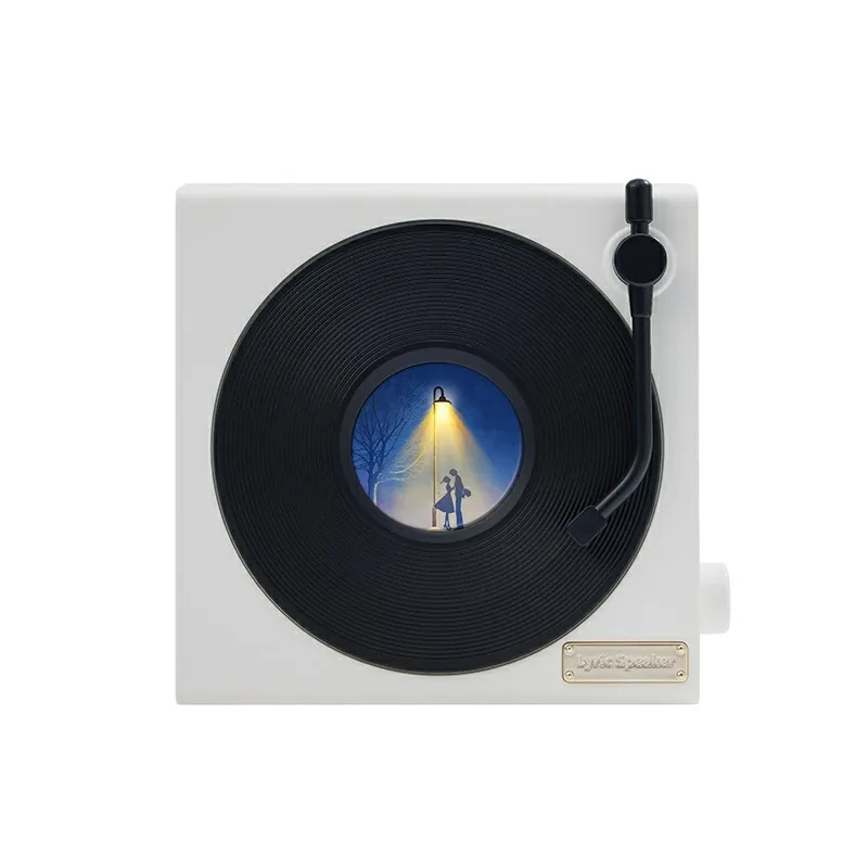 

Lyrics bluetooth speaker dynamic background white noise retro vinyl audio bedroom desktop ornament