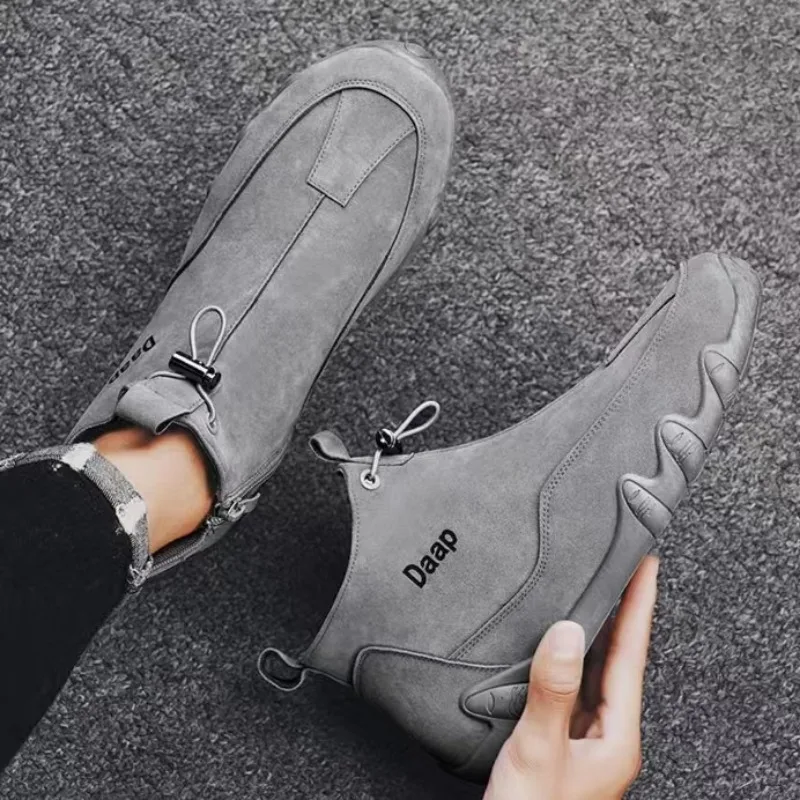 

Новая мужская обувь на весну и лето 2024, водонепроницаемая и противоскользящая рабочая одежда, повседневная и универсальная мужская обувь на плоской подошве