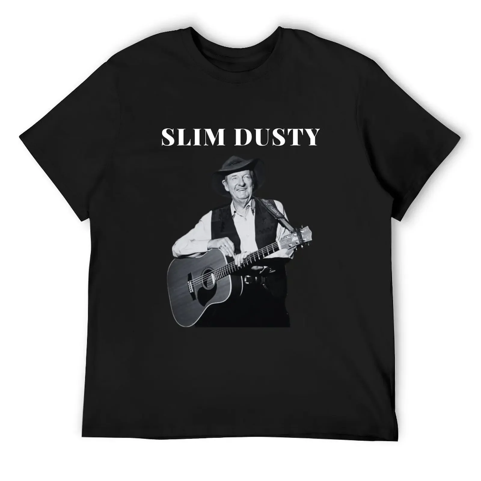 

Slim Dusty with Guitar T-Shirt custom t shirt oversizeds boys animal print graphic shirts shirts graphic tee men