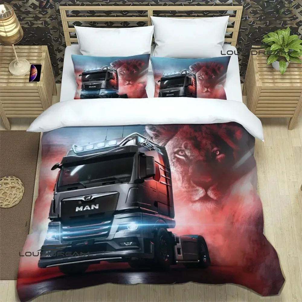 

3D Man truck Retro printed Bedding Sets exquisite bed supplies set duvet cover comforter set bedding set luxury birthday gift