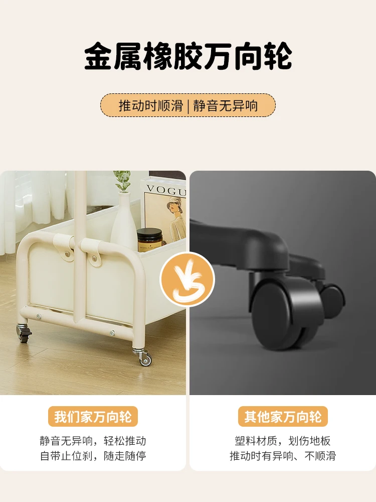 Living room sofa side table movable lifting computer table bedroom bedsidesmall tea multi-functional cart