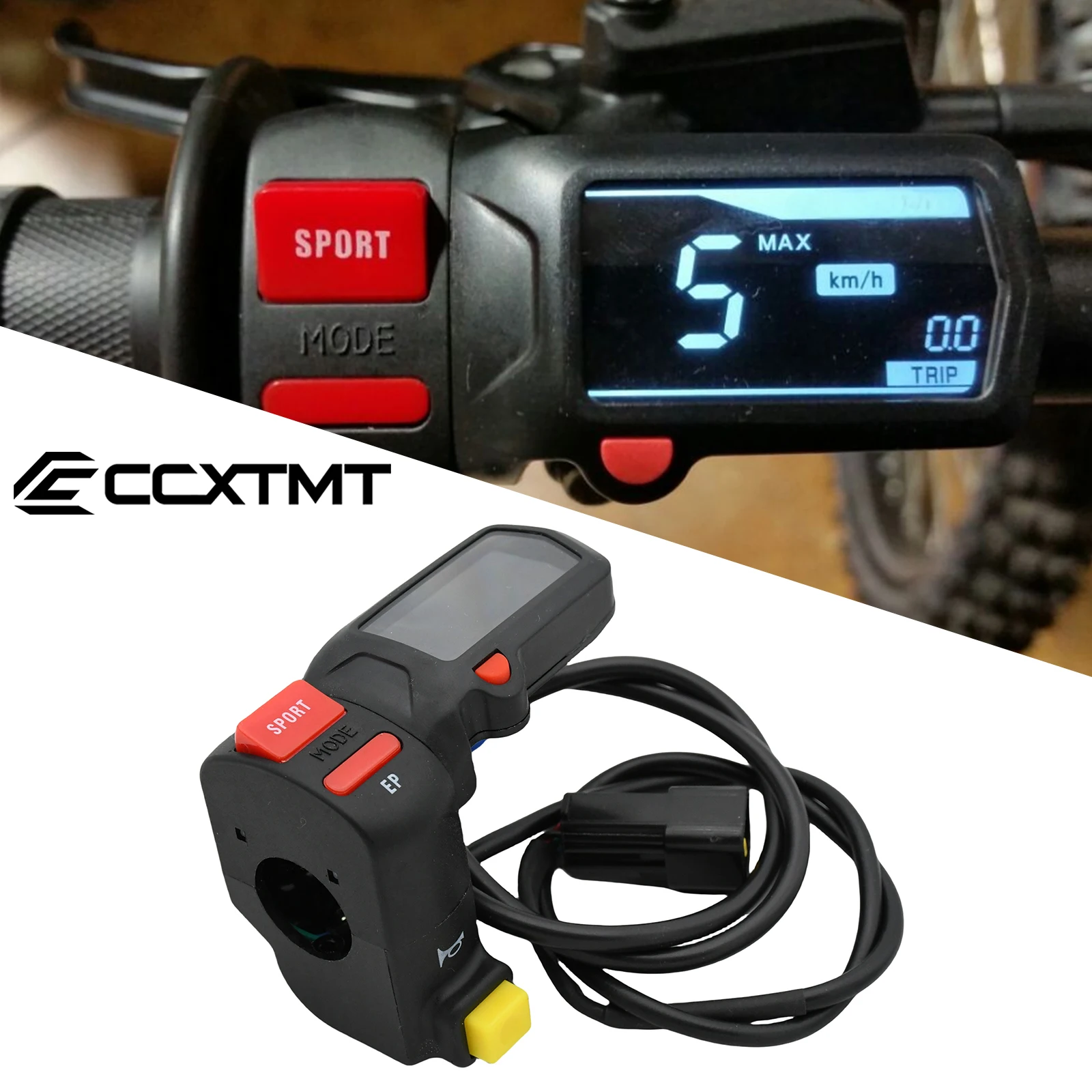 Bouton de commutation de klaxon de sélection de mode d'alimentation, compteur horaire, compteur de vitesse, compteur de vitesse, équation lumineuse SurRon, X & S, moto électrique, PORT, EP