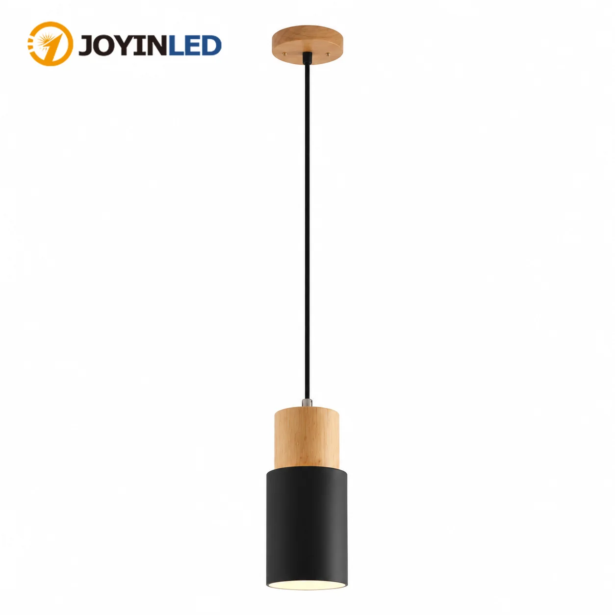 JOYINLED Wood Pendant Lights Nordic Chandelier Modern Hanging Lamp Shade Kitchen Living Room Indoor Lighting Fixtures LED Loft