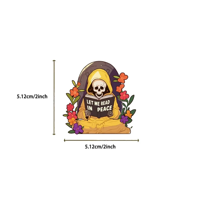 10/30/50PCS Cartoon Funny Skeleton Sticky PVC Sticker Aesthetic DIY Laptop Luggage Skateboard Decoration Scrapbooking