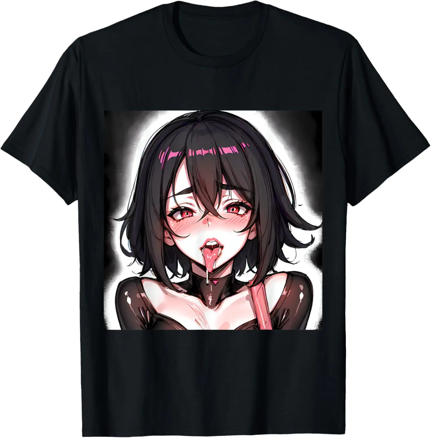 Mens Clothing Sexy Lewd Anime Girl Ecchi Waifu Anime Hentai T-Shirt Graphic Tee Funny Harajuku Otaku Y2K Tops