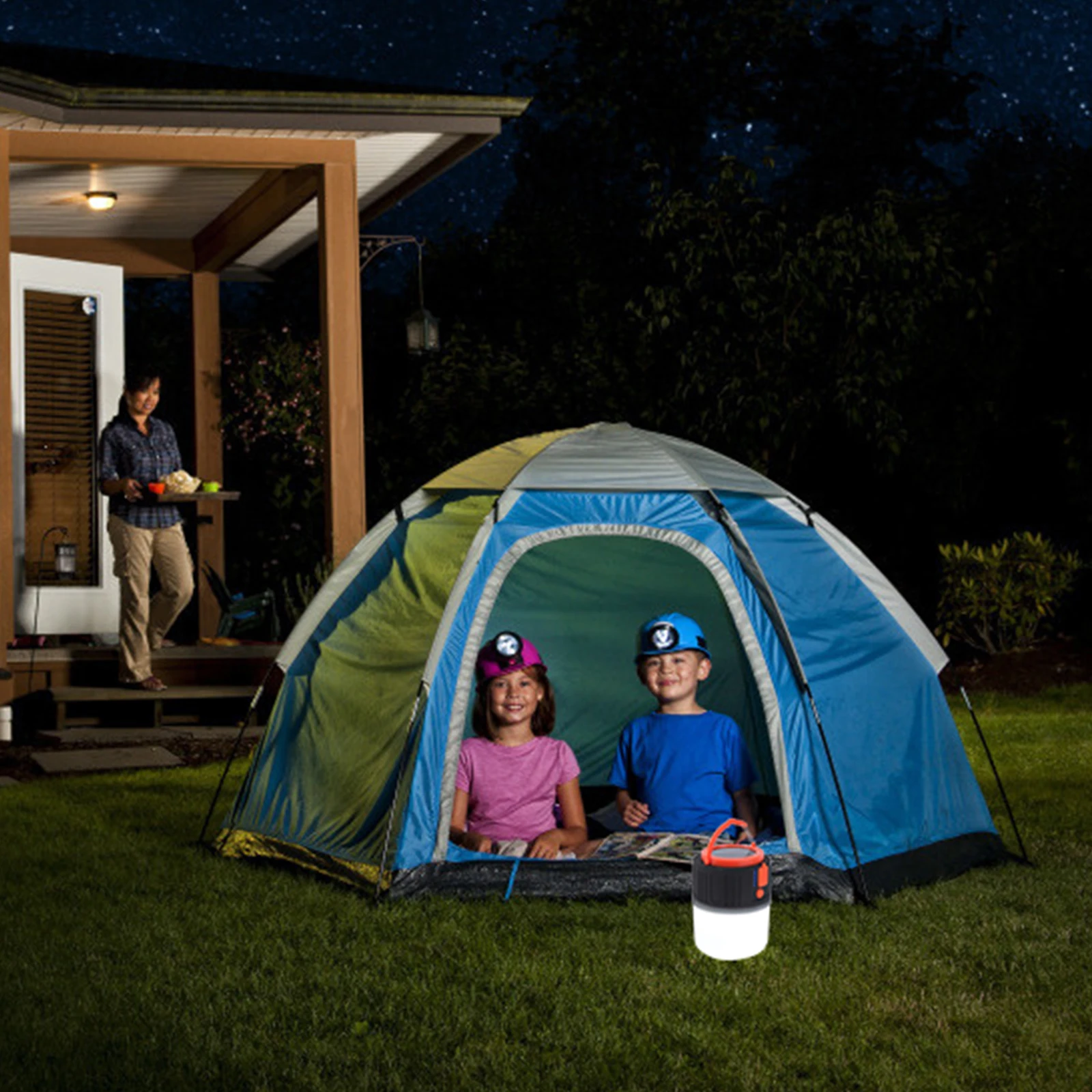

Solar Tent Lights Camper Outside Camping Outdoor Lantern Large Capacity USB Charging Emergency 360 Degree Gentle Lighting Hook