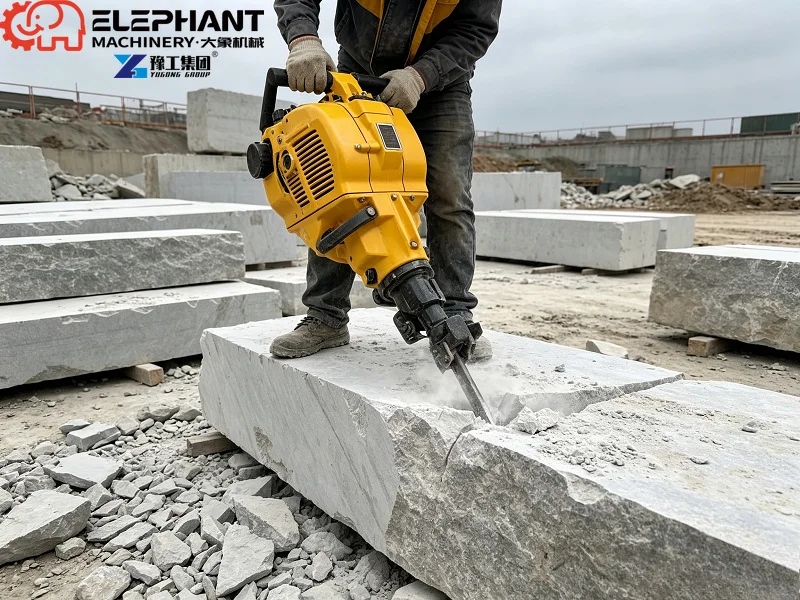 Air‑leg Pneumatic Rock Drill Hand‑held Jack Hammer Mining Drilling Tool For Tunnel Gold Ore Rock Blasthole Drilling