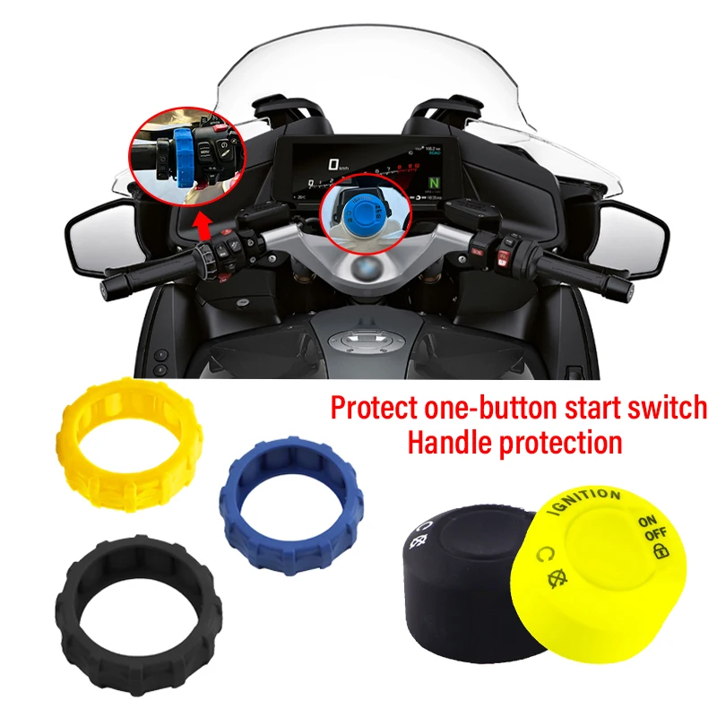 

One-key Start Switch Protective Cover For BMW R1200RT R1250RT R1200R/RS R1250 R RS Multi-controller Protector Handle accessories