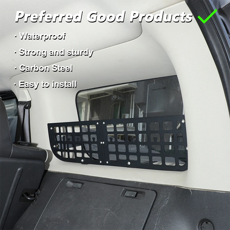 

Для Hummer H3 2005-2009: Панели Molle для боковых окон багажника, органайзер-кронштейн, аксессуары для хранения
