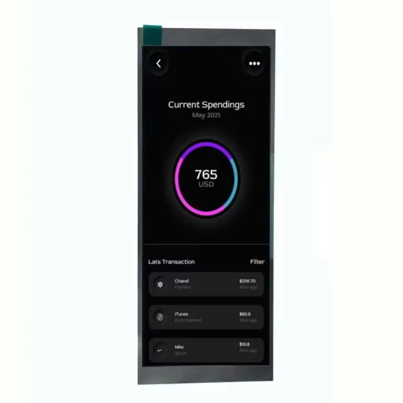 

Stretch LCD strip 7 inch display 480 * 1280 stretch LCD strip shelf