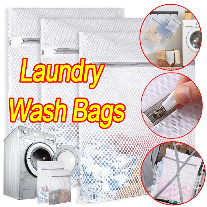 Lead-free Fine Mesh Laundry Bags with Sturdy Zipper for Delicates Durable Laundry Wash Bags Protect Clothes in Washing Machine