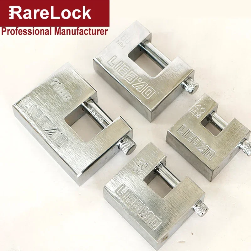 Square Padlock Key Lock 40-70mm for Gate Door Bicycle Motorcycle Cabinet Air Box Home Security DIY Hardware Rarelock MS423 I