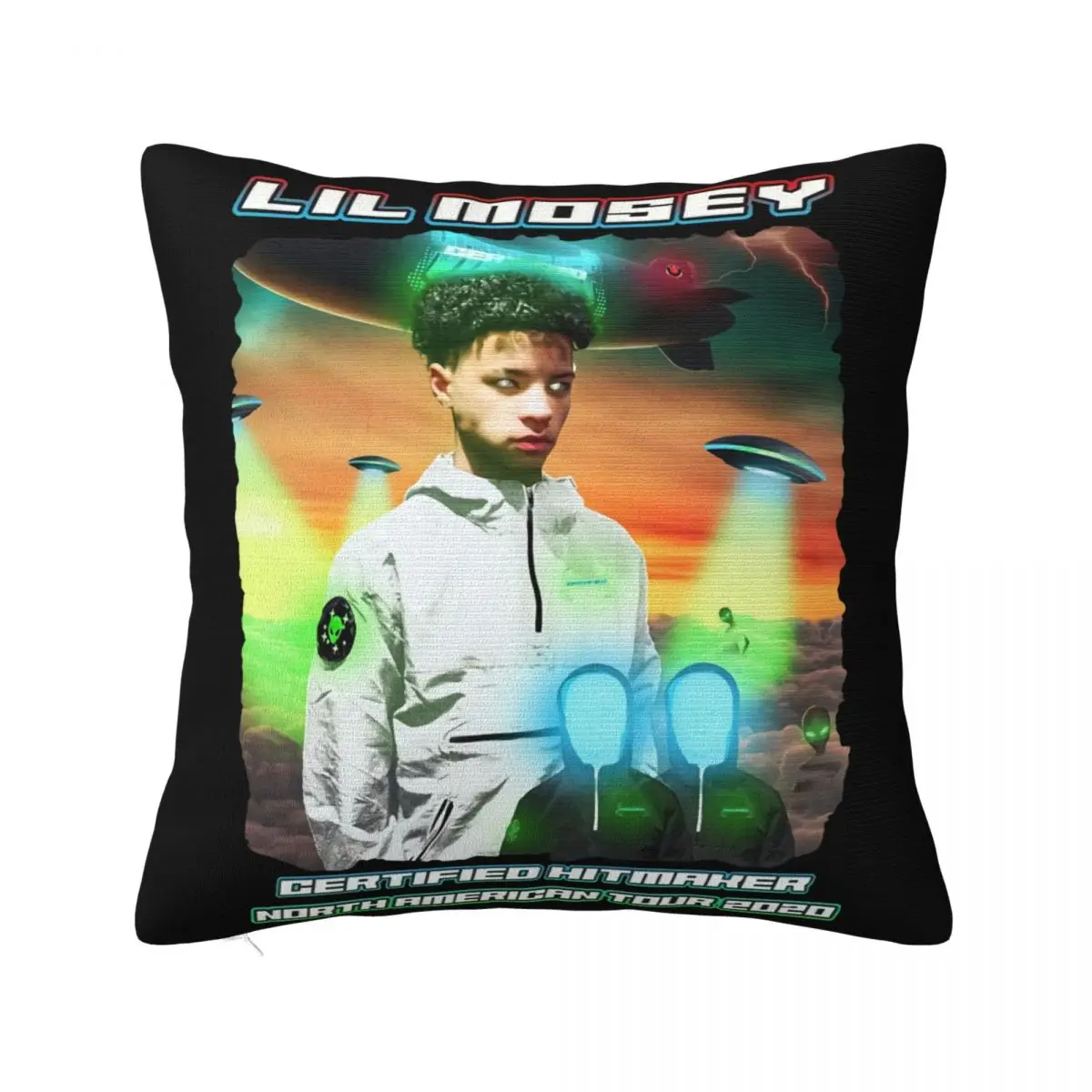 Lil Mosey 'Certified Hitmaker North American Tour 2020' Rap R&B Hip Hop Pillow Case