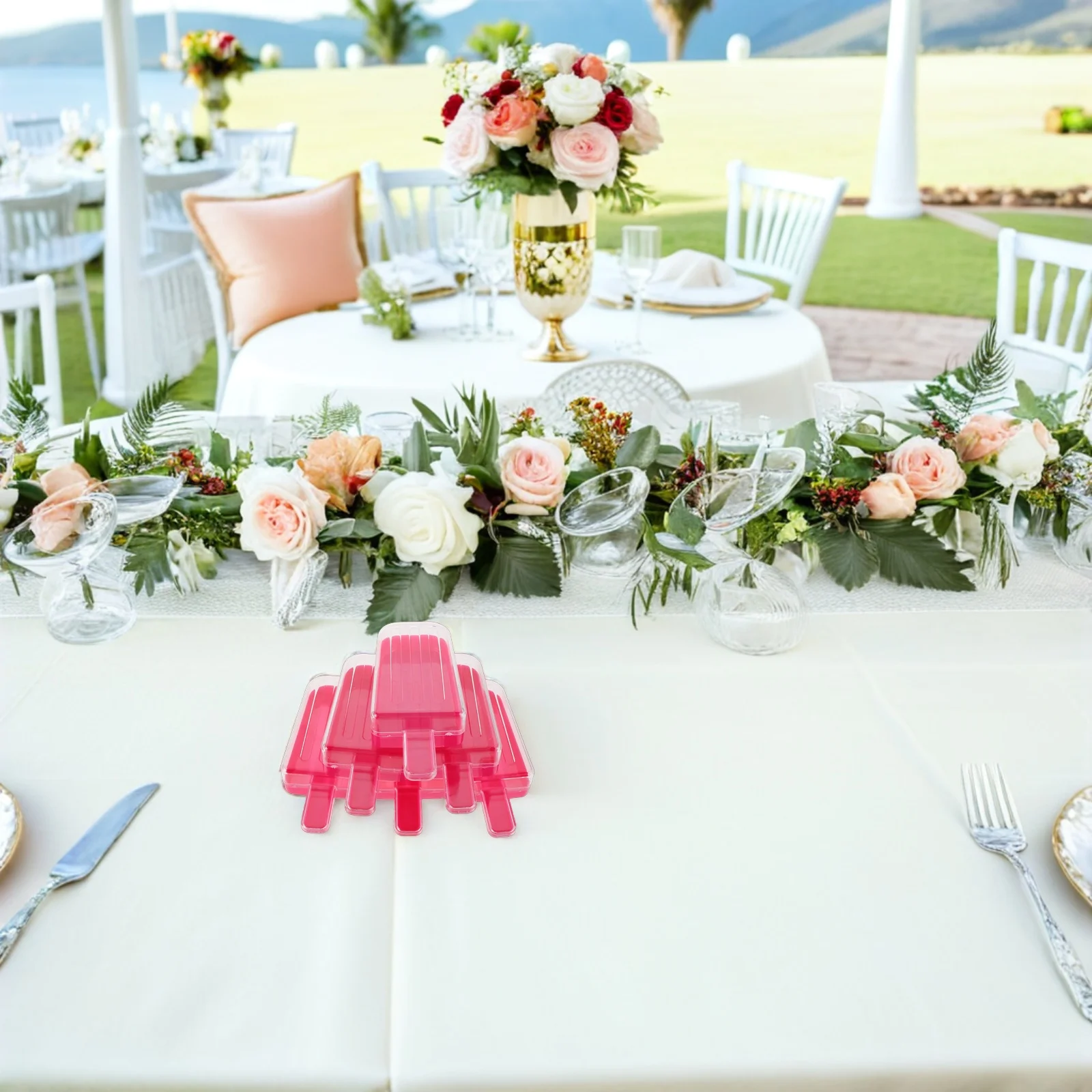 

12Pcs Wedding Popsicle Candy Boxes Ice Cream Shape Party Favor Containers for Summer Bridal Showers Birthdays Celebrations