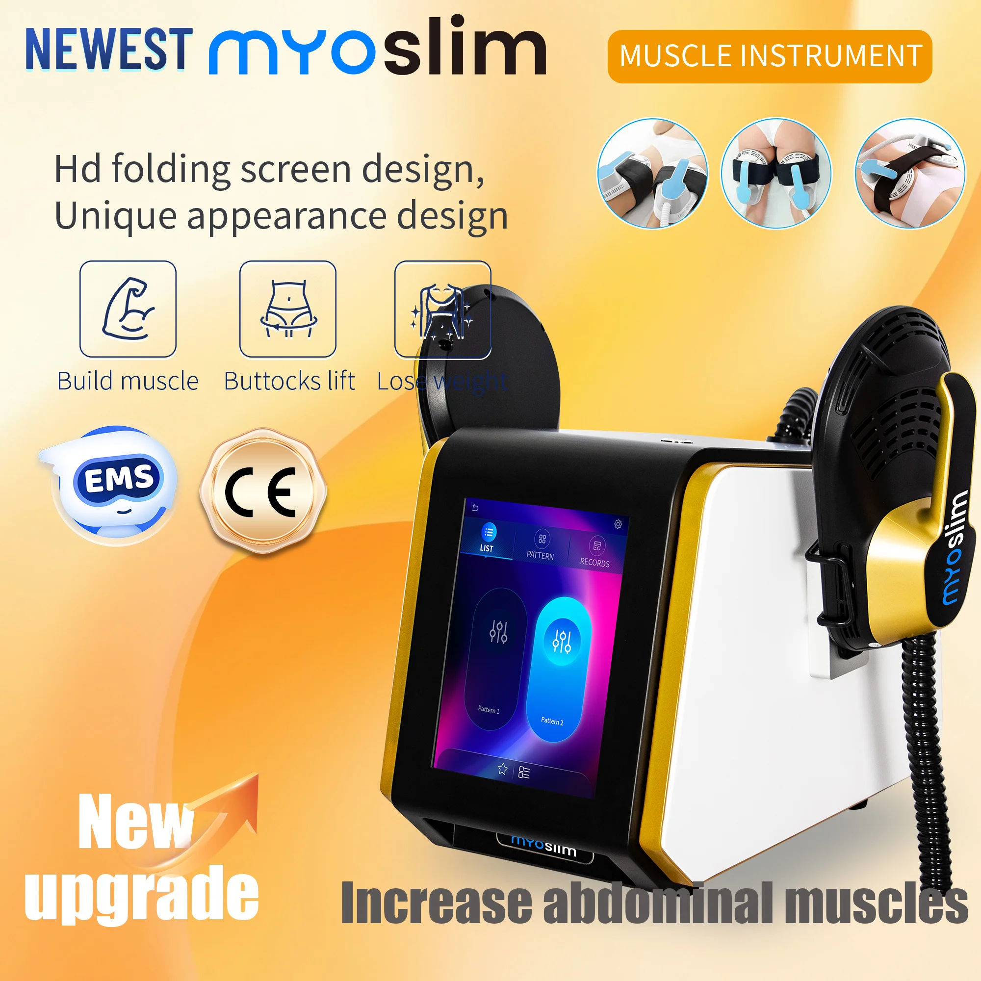 

MYOslim Neo EMS электромагнитный аппарат для моделирования тела HI-EMT RF машина для похудения стимулятор мышц инструмент для удаления жира для наращивания мышц