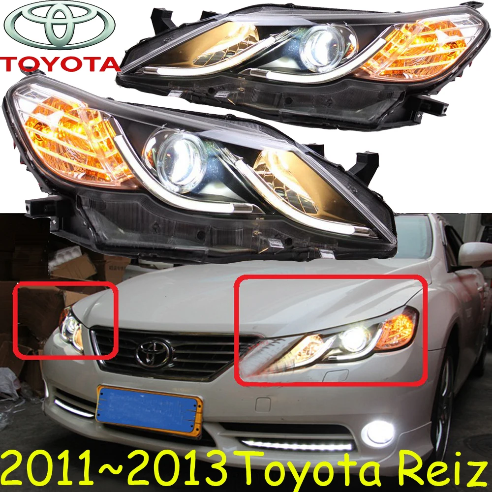 car bumper headlamp Reiz headlight Mark X 2011~2013y LED DRL car accessories HID xenon car daytime running light reiz fog lamp