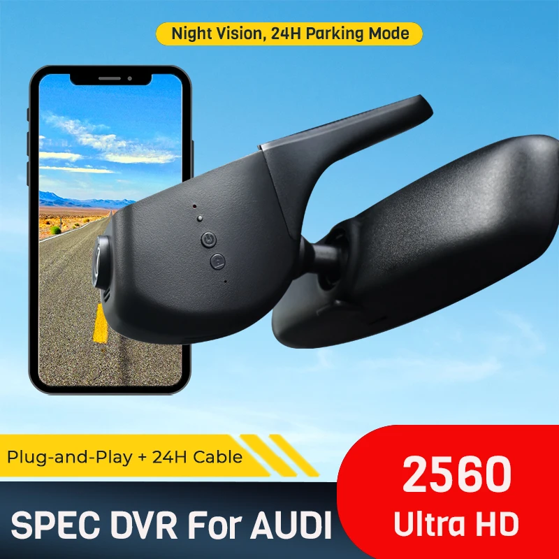 Car DVR For Audi A1 A3 A4 A5 A6 A7 A8 Q2 Q3 Q5 Q7 Q8 RS S S5 S8 SQ5 SQ8 TT| Mercylion 4K/2K Dashcam 100% Factory Look