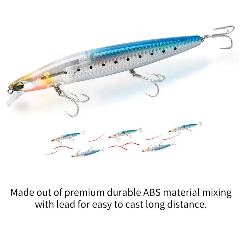 TEKNIK Silent Assassin 145/160mm 27/32g Schwimmender Minnow-Angelköder Flash Blade 140F Köder für Barsch und Lachs 160F Angelzubehör – Detail 3