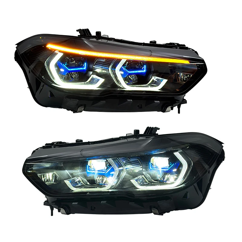 

Фара в сборе для BMW/X5 G05 (2019-2023) с модификацией, высококачественной LED-линзой и дневными ходовыми огнями с функцией поворотника