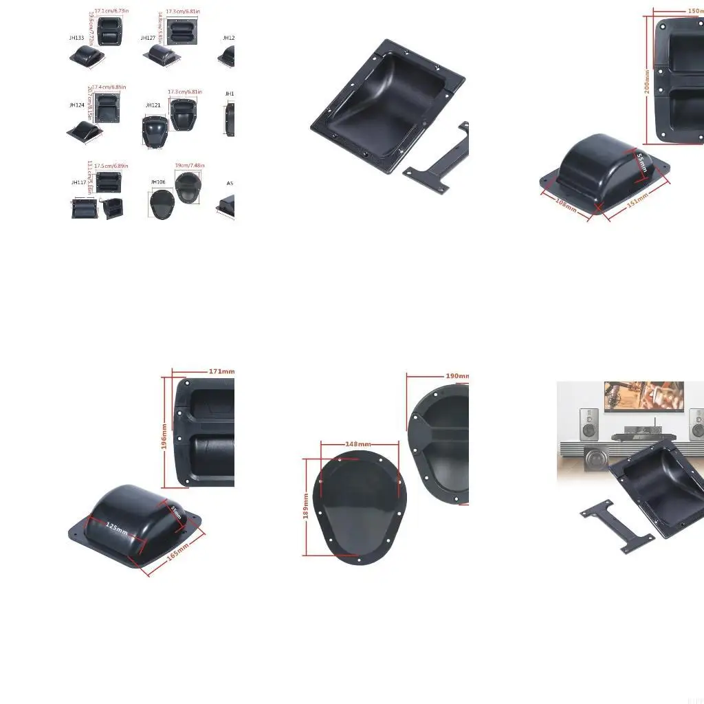 E1PF Enhances Grip Recessed Speakers Cabinet Handle for Sound Systems Portability