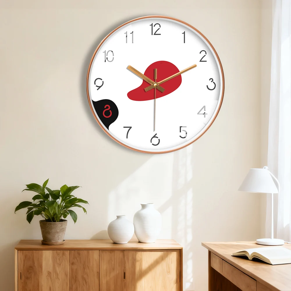 

8/10/12 Inch Wall Clock Modern Minimalist Style Living Room Kitchen Office Wall Watch Light Luxury Home Decoration