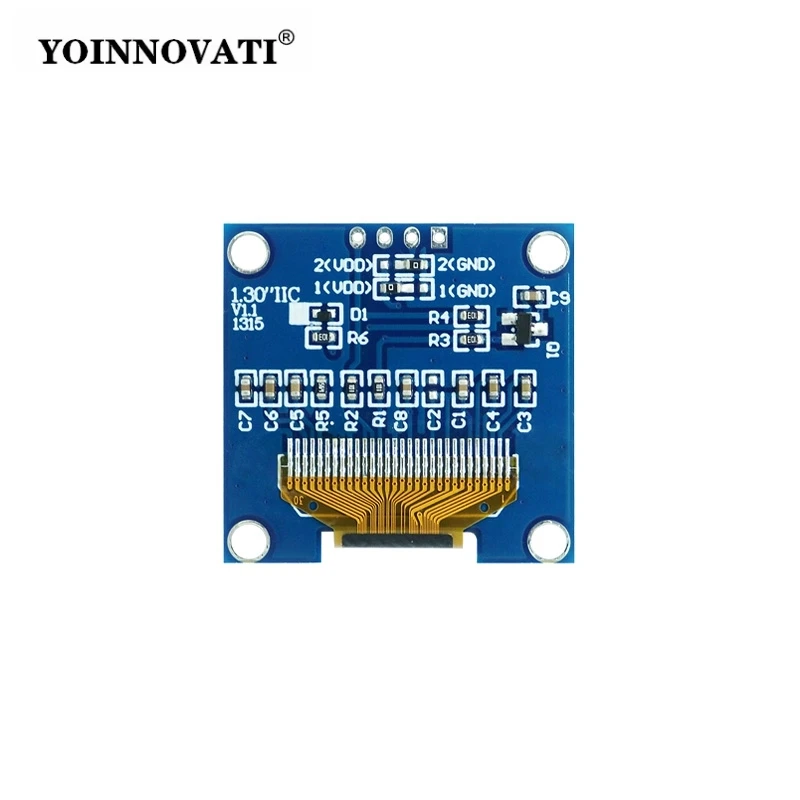 1.29 Inch I2C OLED Display Module 128x64 SSD1315 Driver COG Monochrome White - 4Pin Small LCD Screen Module for Arduino