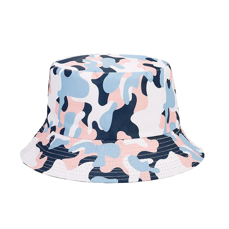 Bucket Hat New Cross-Border E-Commerce Hot Sale Sun-Proof Bucket Hat Outdoor Camouflage Double-Sided Wear Bucket Hat