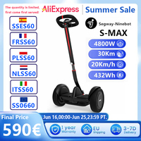 EU STOCK Original Ninebot By Segway S-Max Self-Balancing Electric Scooter 38km Range Compatible with Gokart Kit Parts