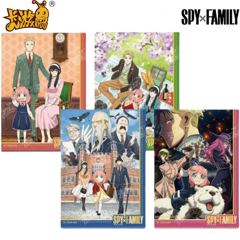 KAYOU 정품 SPY×FAMILY 카드 특수 작전 학교 팩 Anya Forger Yor Twilight 애니메이션 컬렉션 카드 장난감 선물 오리지널 박스