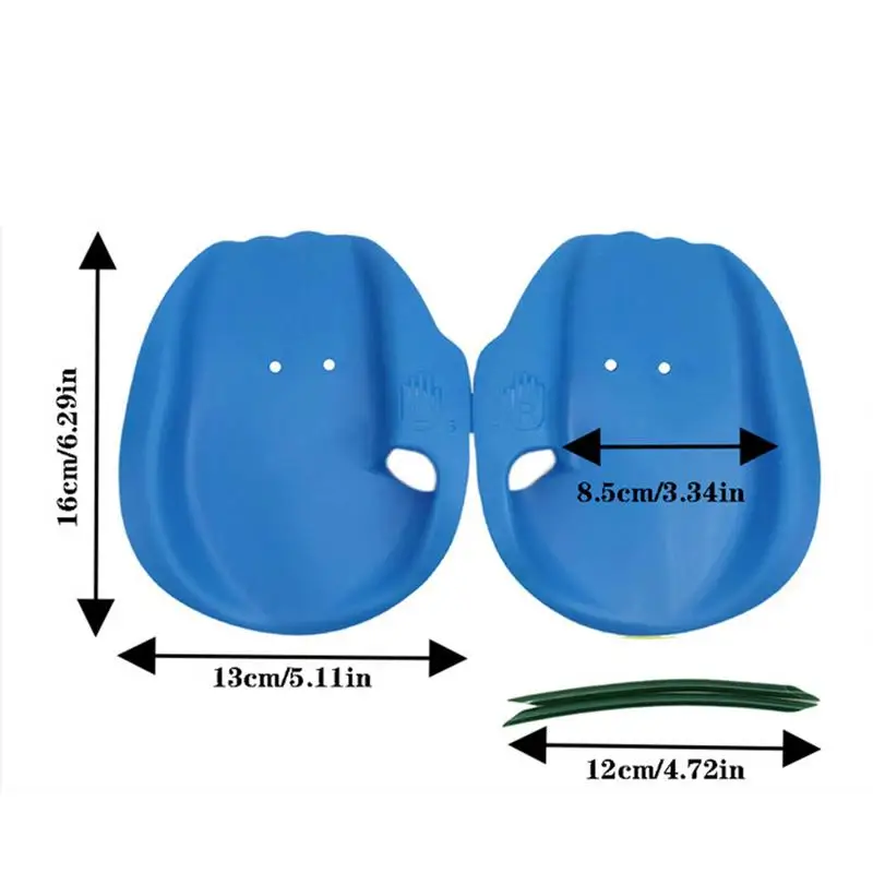 مجاذيف السباحة 2X للأطفال زعانف يدوية للسباحة للجنسين لتدريب القوة تساعد على الجزء العلوي من الجسم قفازات مقاومة للمبتدئين والاستخدام المهني