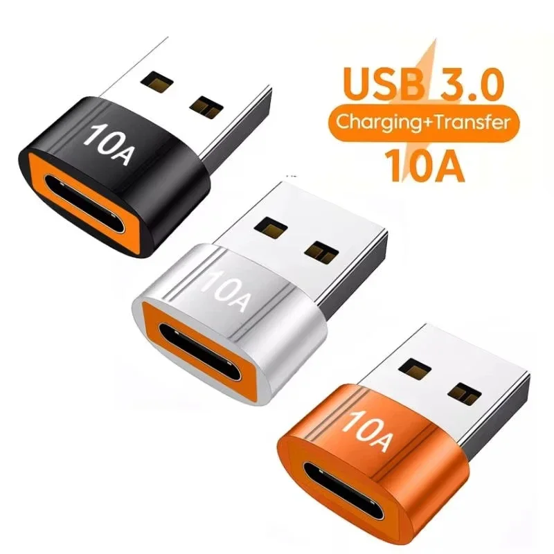 10A USB 3.0 Type-C Data Adapter Type C OTG USB C Male To USB Female Converter For Macbook Xiaomi Samsung S20 Fast OTG Connector