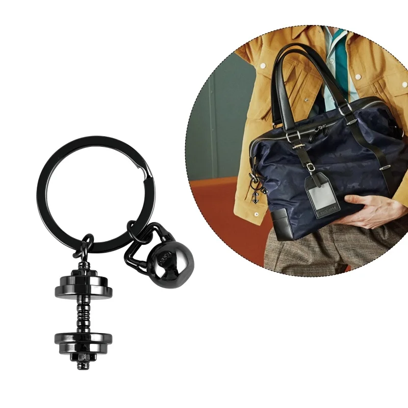 Hantel-Schlüsselanhänger für Damen und Herren, lustiger Kettlebell-Schlüsselanhänger für Autoschlüssel, Rucksack, Tasche für Sportbegeisterte, inspirierende Geschenke – Detail 2