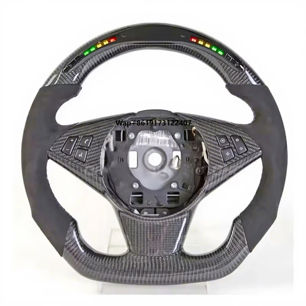 Factory Direct Wholesale Price LED Carbon Steering Wheel M Performance for 5 Series E60 E61 Car Steering Wheel
