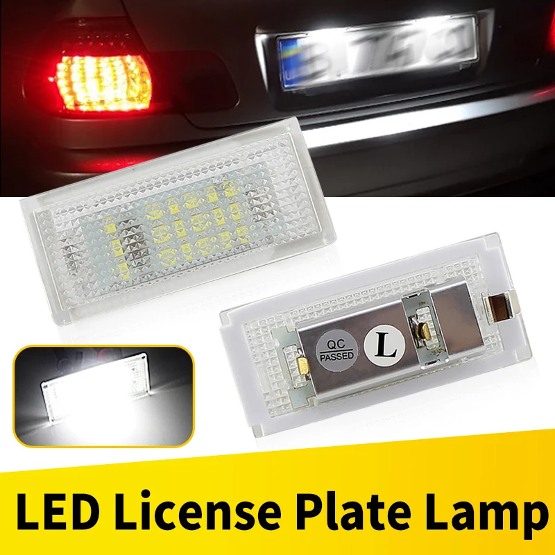 2 Stücke Weiß Canbus LED Nummernschildbeleuchtung Lampe Für BMW 3er 325i 328i 318 320 E46 2D M3 Facelift OEM #   51137031085