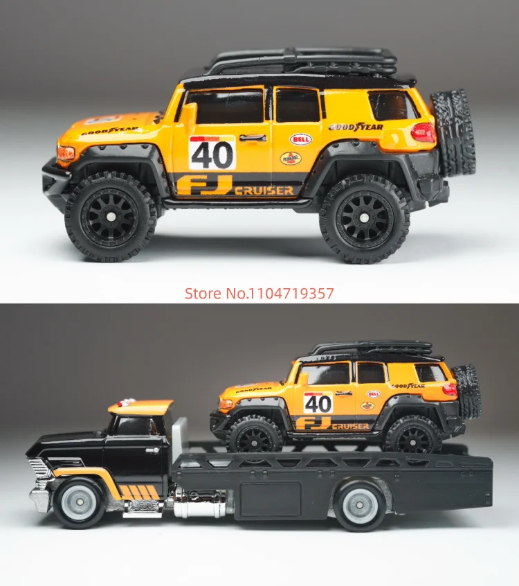 Hot Wheels Premium Car Culture Team Conjunto de transporte Ferrari 250 Lykan Hypersport Toyota Ae86 Escala 1:64 Vehículo de recogida fundido a presión