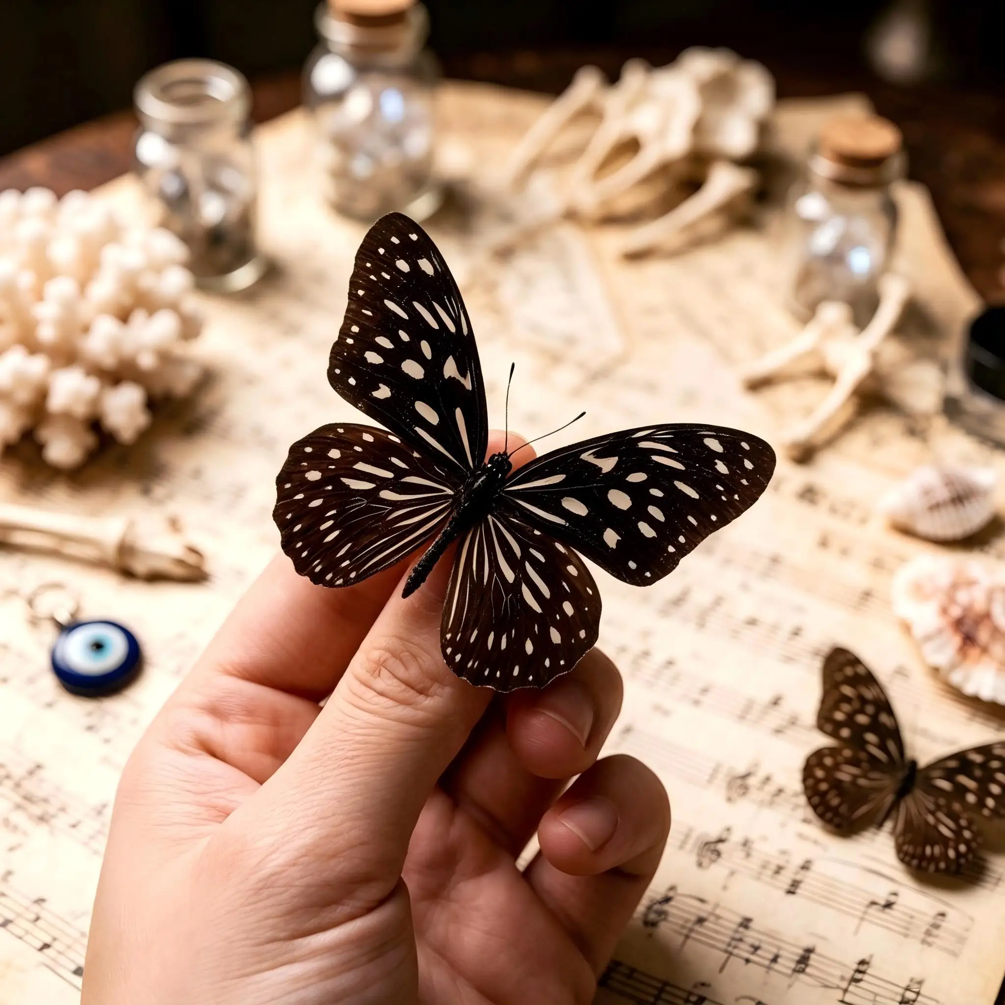 5-100pcs Euploea midamus Butterfly Specimens | Bulk Insect Collection for Crafts, Curio Display & Natural History Art