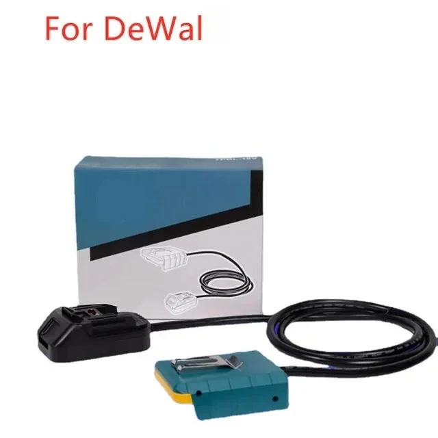 1,5m EU-Stecker Batterie-Verlängerungskabel Geeignet für Makita, Bosch, Milwaukee, DeWalt 18V Lithium-Batterien und Werkzeuge