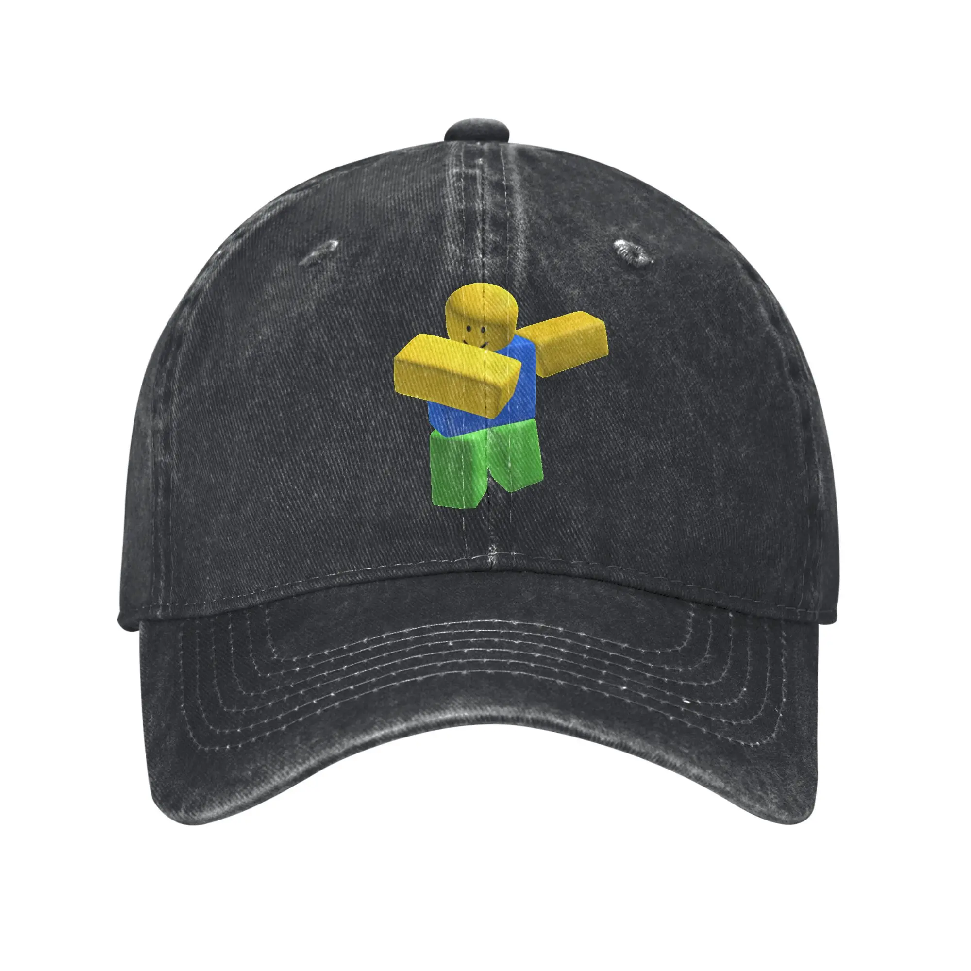 

Dabbing Noob Sun Baseball Cap y2k Cute Female Male Washed Trucker Hat High Quality Print Running Hippie Baseball Caps