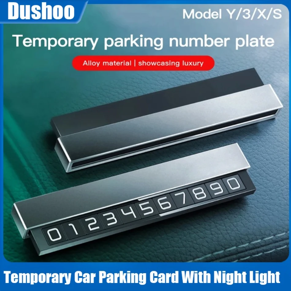 

Новинка 2025, автомобильная парковочная карта, номер телефона, временный автомобильный держатель для телефона, светящийся номер телефона, аксессуары для стайлинга автомобилей