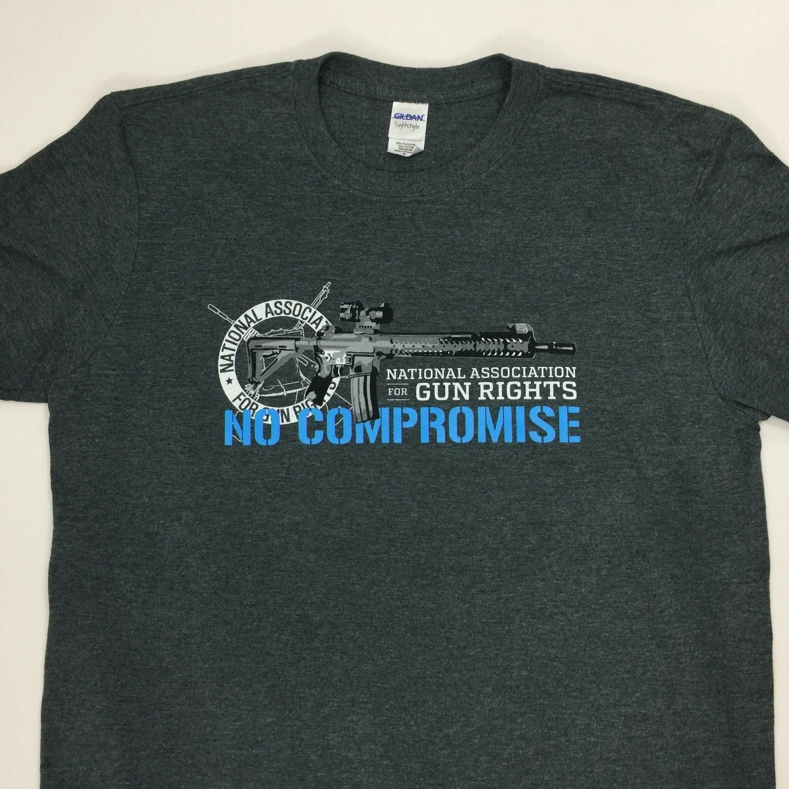 National Association for Gun Rights No Compromise Rifle T-Shirt 100% Cotton O-Neck Short Sleeve Summer Casual Mens T-shirt